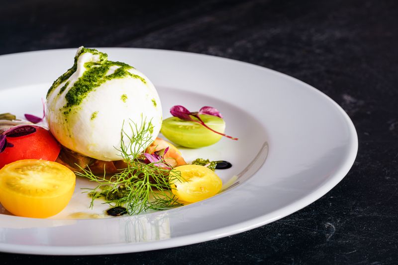 Arugula and burrata salad dewey's